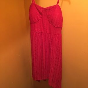 Nb Red Bra Cup Dress